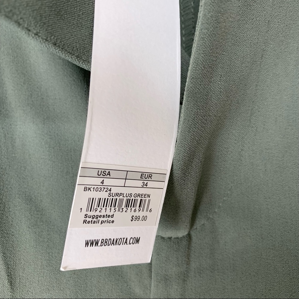 BB Dakota NWT Wide Leg High Rise Pants Surplus - Picture 6 of 12